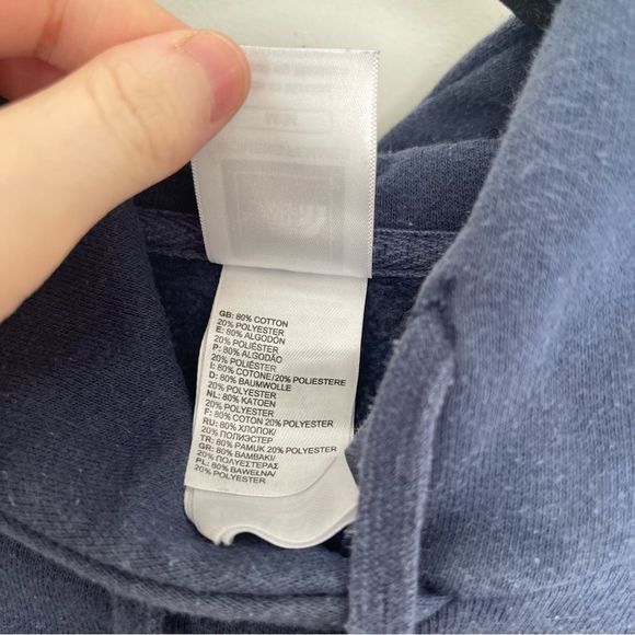 The North Face Blue Logo Hooded Sweatshirt - Picture 2 of 5